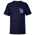 thumbnail image 1 of Disney Alphabet Monogram Lilo & Stitch Letter S for Stitch - Short Sleeve T-Shirt for Kids - Customized-Navy, 1 of 5
