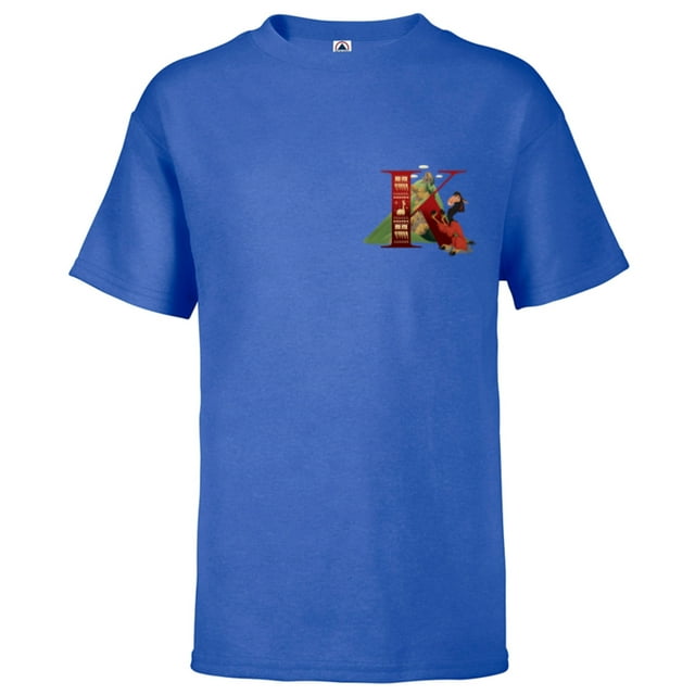 Disney Alphabet Monogram Llama Letter K for Kuzco - Short Sleeve T-Shirt for Kids - Customized ...