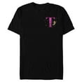 thumbnail image 1 of Disney Alphabet Monogram Peter Pan Letter T for Tinker Bell - Short Sleeve Blended T-Shirt for Adults - Customized-Black, 1 of 5