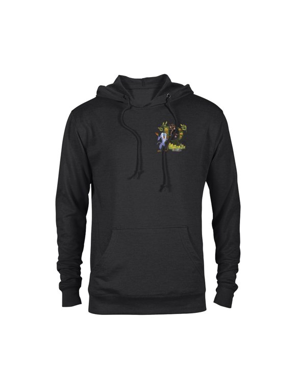 Alphabet Monogram The Lion King Letter R for Rafiki - Pullover Hoodie for Adults - Customized-Black