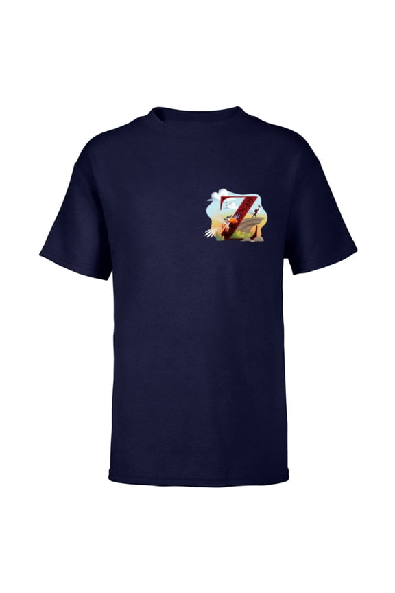 Alphabet Monogram The Lion King Letter Z for Zazu - Short Sleeve T-Shirt for Kids - Customized-Navy