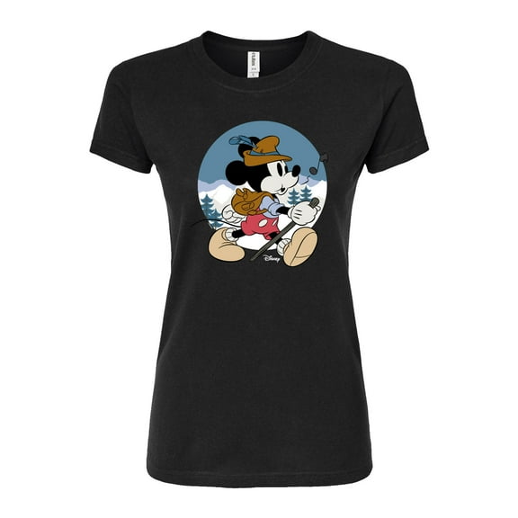 Disney - Alpine Mickey - Juniors Fitted Graphic T-Shirt