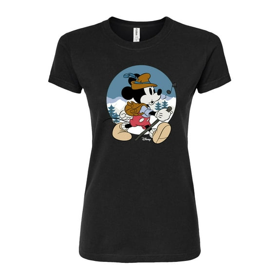 Disney - Alpine Mickey - Juniors Fitted Graphic T-Shirt