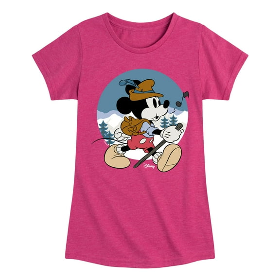Disney - Alpine Mickey - Toddler & Youth Girls Short Sleeve Graphic T-Shirt
