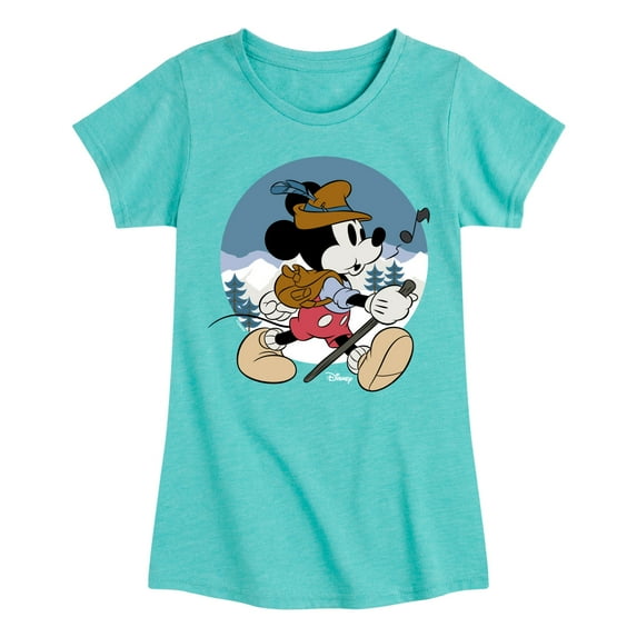 Disney - Alpine Mickey - Toddler & Youth Girls Short Sleeve Graphic T-Shirt