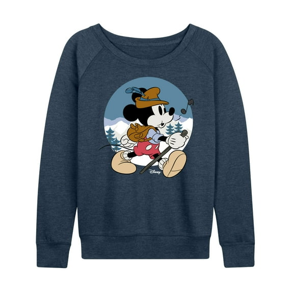 Disney - Alpine Mickey - Women's Lightweight French Terry Long Sleeve Shirt