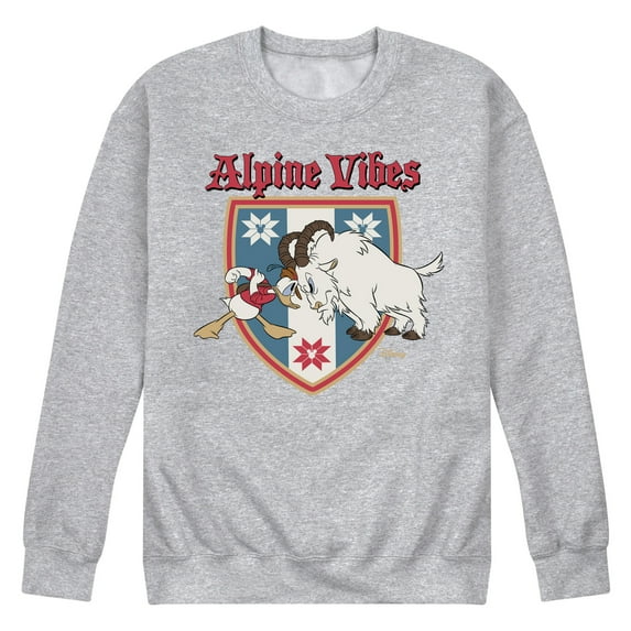 Disney - Alpine Vibes Donald Duck - Men's Crew Fleece Sweatshirt Sweatshirt