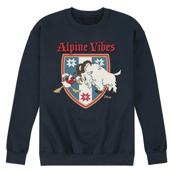 Disney - Alpine Vibes Donald Duck - Men's Crew Fleece Sweatshirt Sweatshirt