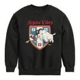 thumbnail image 1 of Disney - Alpine Vibes - Toddler & Youth Crewneck Fleece Sweatshirt, 1 of 5