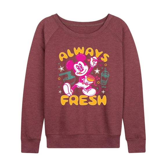 Disney - Always Fresh - Women's Lightweight French Terry Long Sleeve Shirt