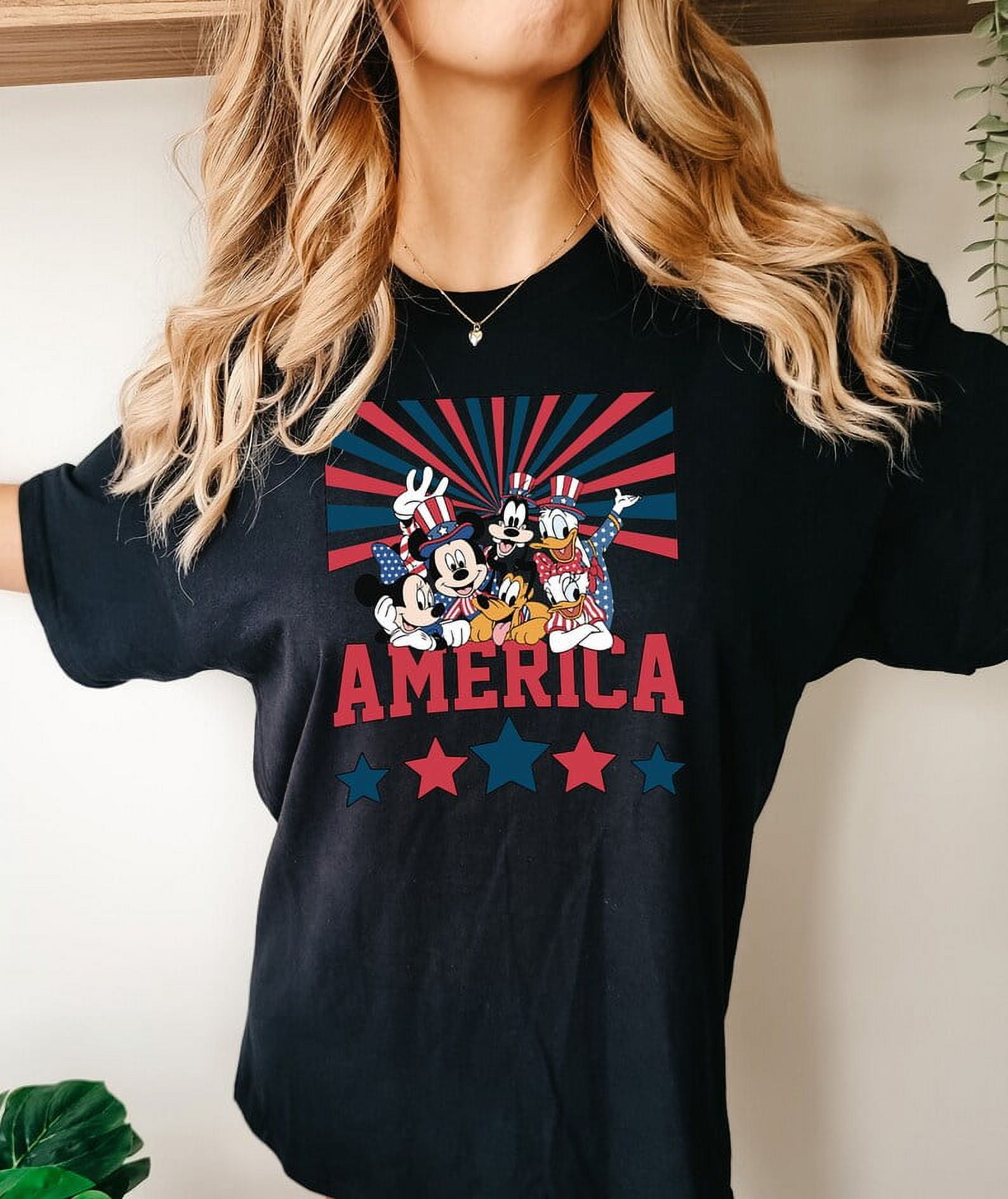 Disney America Mickey and Friends Shirt, America Happy 4th July Shirts ...