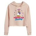 thumbnail image 1 of Disney - American Darling Daisy - Juniors Cropped Pullover Hoodie, 1 of 5