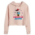 thumbnail image 1 of Disney - American Darling Minnie - Juniors Cropped Pullover Hoodie, 1 of 5