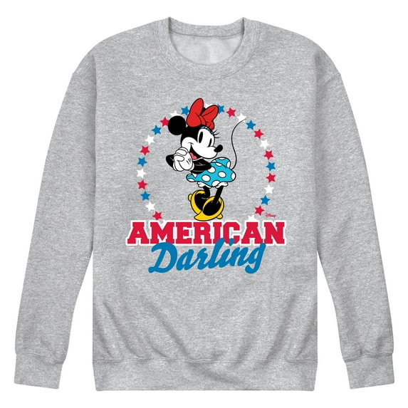 Disney - American Darling Minnie - Men's Crew Neck Fleece Pullover
