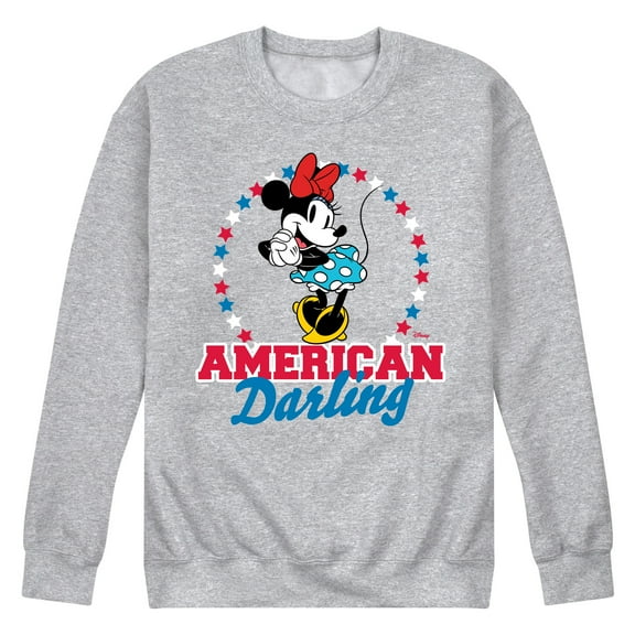 Disney - American Darling Minnie - Men's Crew Neck Fleece Pullover