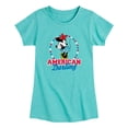 thumbnail image 1 of Disney - American Darling Minnie - Toddler Girls Fitted Short Sleeve T-Shirt, 1 of 3