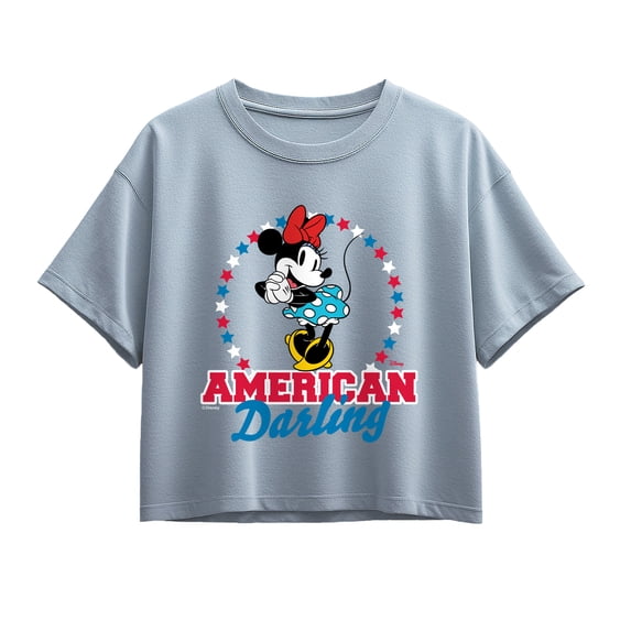 Disney - American Darling Minnie - Youth Girls Boxy T-Shirt