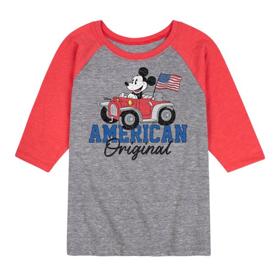 Disney - American Original - Toddler & Youth Raglan Graphic T-Shirt