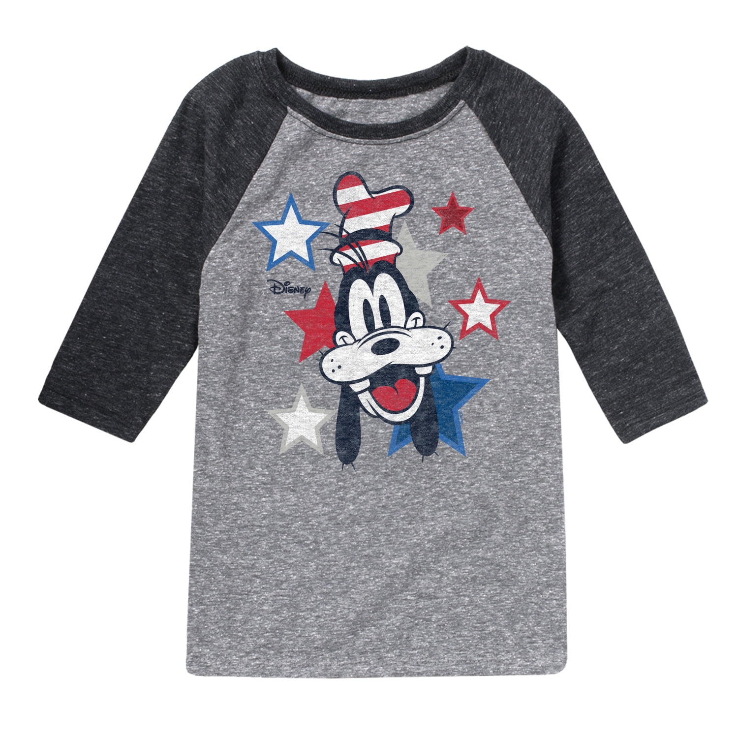 Americana Print Raglan T-sh Americana Print Raglan T-sh