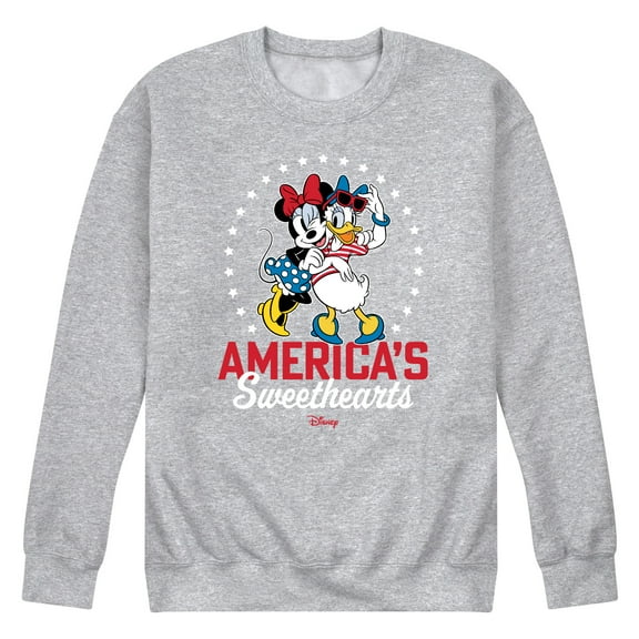 Disney - Americana - Americas Sweethearts - Men's Crew Neck Fleece Pullover