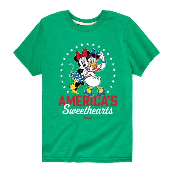 Disney - Americana - Americas Sweethearts - Toddler And Youth Short Sleeve Graphic T-Shirt