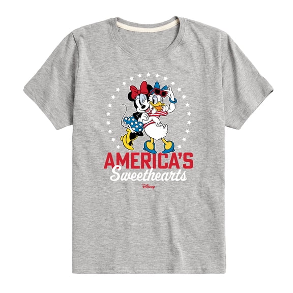 Disney - Americana - Americas Sweethearts - Toddler And Youth Short Sleeve Graphic T-Shirt