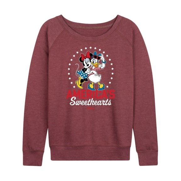 Disney - Americana - Americas Sweethearts - Women's Lightweight French Terry Long Sleeve Shirt