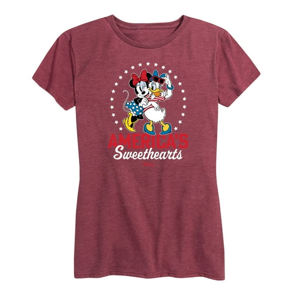 Disney - Americana - Americas Sweethearts - Women's Short Sleeve Graphic T-Shirt