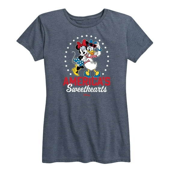 Disney - Americana - Americas Sweethearts - Women's Short Sleeve Graphic T-Shirt