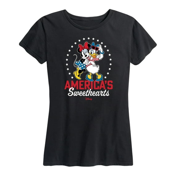 Disney - Americana - Americas Sweethearts - Women's Short Sleeve Graphic T-Shirt