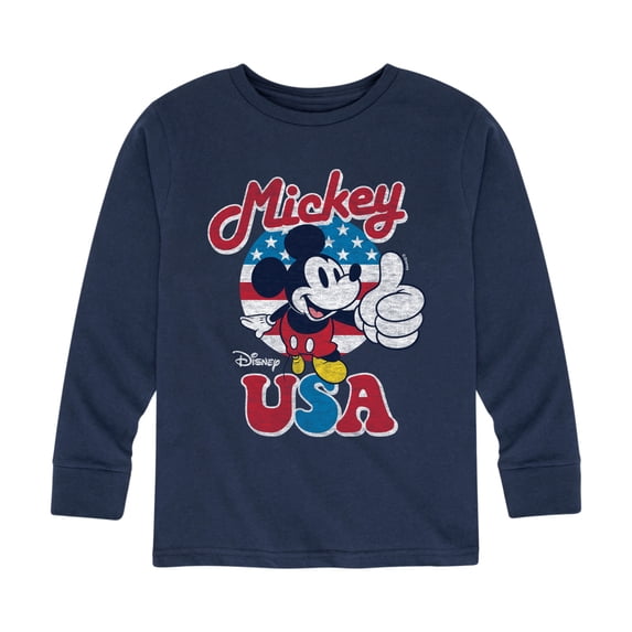 Disney - Americana Boys' Long Sleeve Graphic T-Shirt