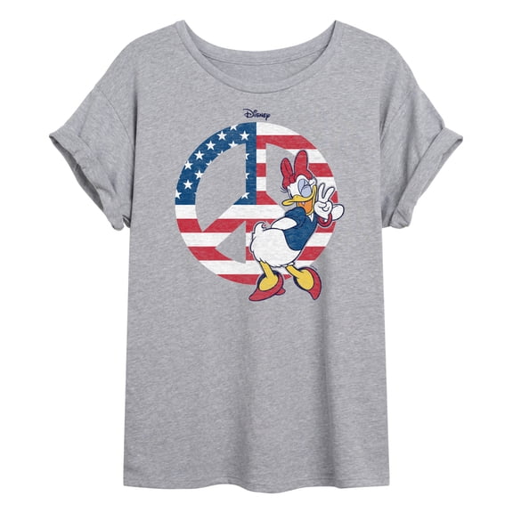 Disney - Americana - Daisy Peace - Juniors Ideal Flowy Muscle T-Shirt