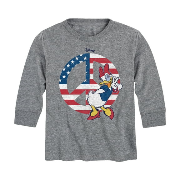Disney - Americana - Daisy Peace - Toddler And Youth Long Sleeve Graphic T-Shirt
