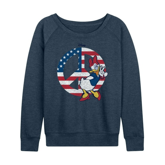 Disney - Americana - Daisy Peace - Women's Lightweight French Terry Long Sleeve Shirt