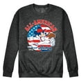 thumbnail image 1 of Disney - Americana - Mickey Americana Baseball - Men's Crew Neck Fleece Pullover, 1 of 6