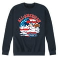 thumbnail image 1 of Disney - Americana - Mickey Americana Baseball - Men's Crew Neck Fleece Pullover, 1 of 5