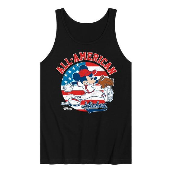 Disney - Americana - Mickey Americana Baseball - Men's Jersey Tank Top