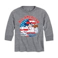 thumbnail image 1 of Disney - Americana - Mickey Americana Baseball - Toddler And Youth Long Sleeve Graphic T-Shirt, 1 of 5