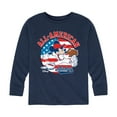 thumbnail image 1 of Disney - Americana - Mickey Americana Baseball - Toddler And Youth Long Sleeve Graphic T-Shirt, 1 of 5