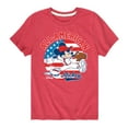 thumbnail image 1 of Disney - Americana - Mickey Americana Baseball - Toddler And Youth Short Sleeve Graphic T-Shirt, 1 of 5