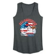 thumbnail image 1 of Disney - Americana - Mickey Americana Baseball - Women's Racerback Tank Top, 1 of 6