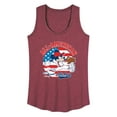 thumbnail image 1 of Disney - Americana - Mickey Americana Baseball - Women's Racerback Tank Top, 1 of 5