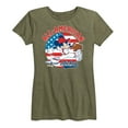 thumbnail image 1 of Disney - Americana - Mickey Americana Baseball - Women's Short Sleeve Graphic T-Shirt, 1 of 5