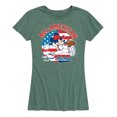 thumbnail image 1 of Disney - Americana - Mickey Americana Baseball - Women's Short Sleeve Graphic T-Shirt, 1 of 5