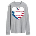 thumbnail image 1 of Disney - Americana - Mickey Baseball Flag Diamond - Men's Long Sleeve T-Shirt, 1 of 5