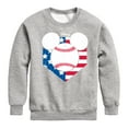 thumbnail image 1 of Disney - Americana - Mickey Baseball Flag Diamond - Toddler And Youth Crewneck Fleece Sweatshirt, 1 of 5