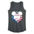 thumbnail image 1 of Disney - Americana - Mickey Baseball Flag Diamond - Women's Racerback Tank Top, 1 of 5
