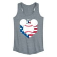 thumbnail image 1 of Disney - Americana - Mickey Baseball Flag Diamond - Women's Racerback Tank Top, 1 of 5