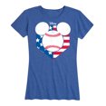 thumbnail image 1 of Disney - Americana - Mickey Baseball Flag Diamond - Women's Short Sleeve Graphic T-Shirt, 1 of 5