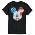 thumbnail image 1 of Disney - Americana - Mickey Face Stars And Stripes - Adult Short Sleeve Graphic T-Shirt, 1 of 4